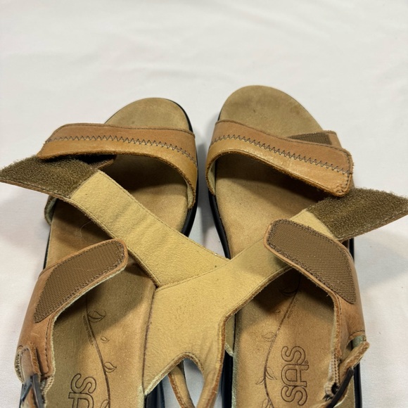 SAS Nudu Dawn Heel Strap Sandals Woman’s 8M Metallic Blush Pink Two-Tone Leather - Picture 11 of 16